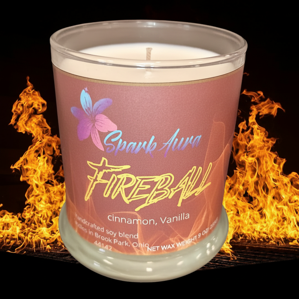 Fireball scented candle 9oz