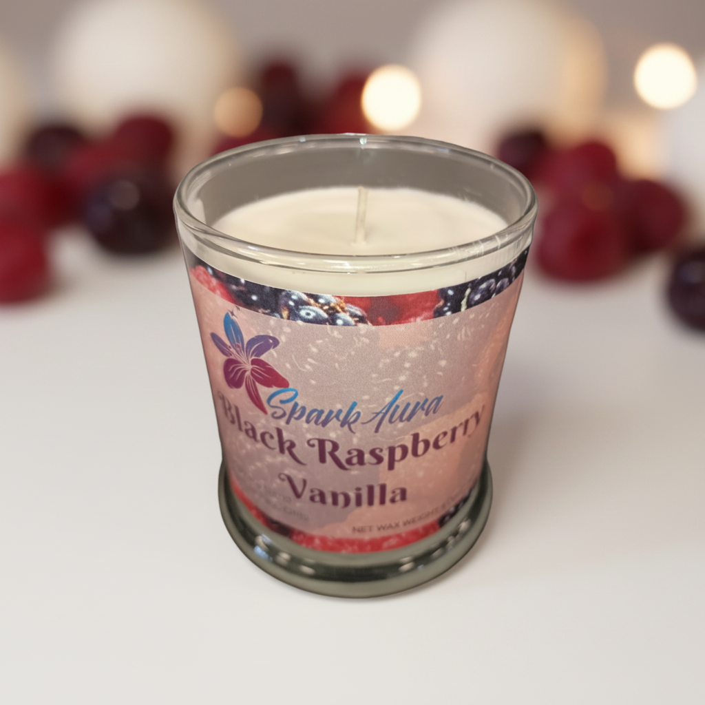 Black Raspberry Vanilla scented candle 9oz