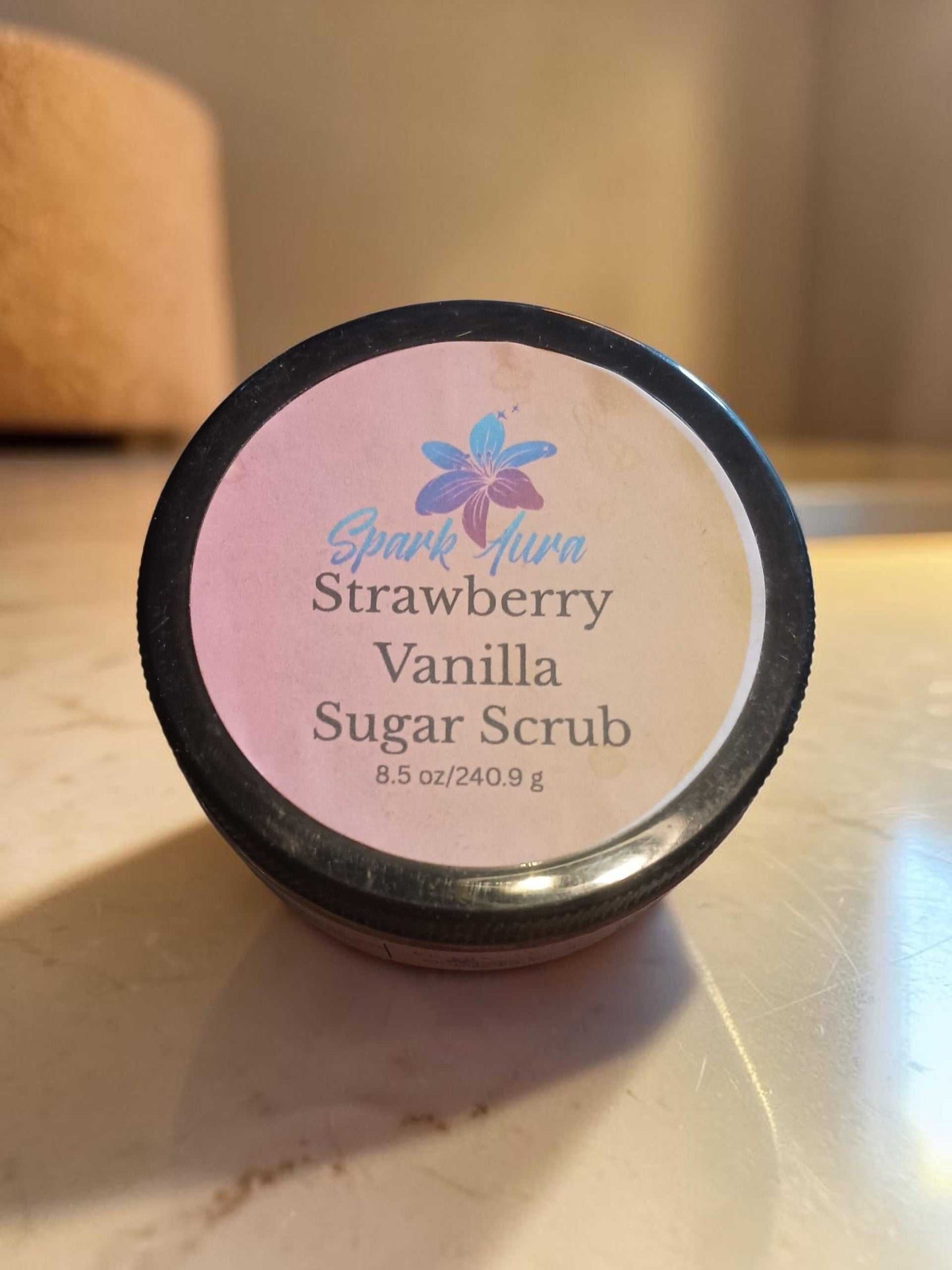 Shea Sugar scrub 8 oz Emulsified Spark Aura Emulsified Sugar Scrubs 8oz Sugar scrub 14