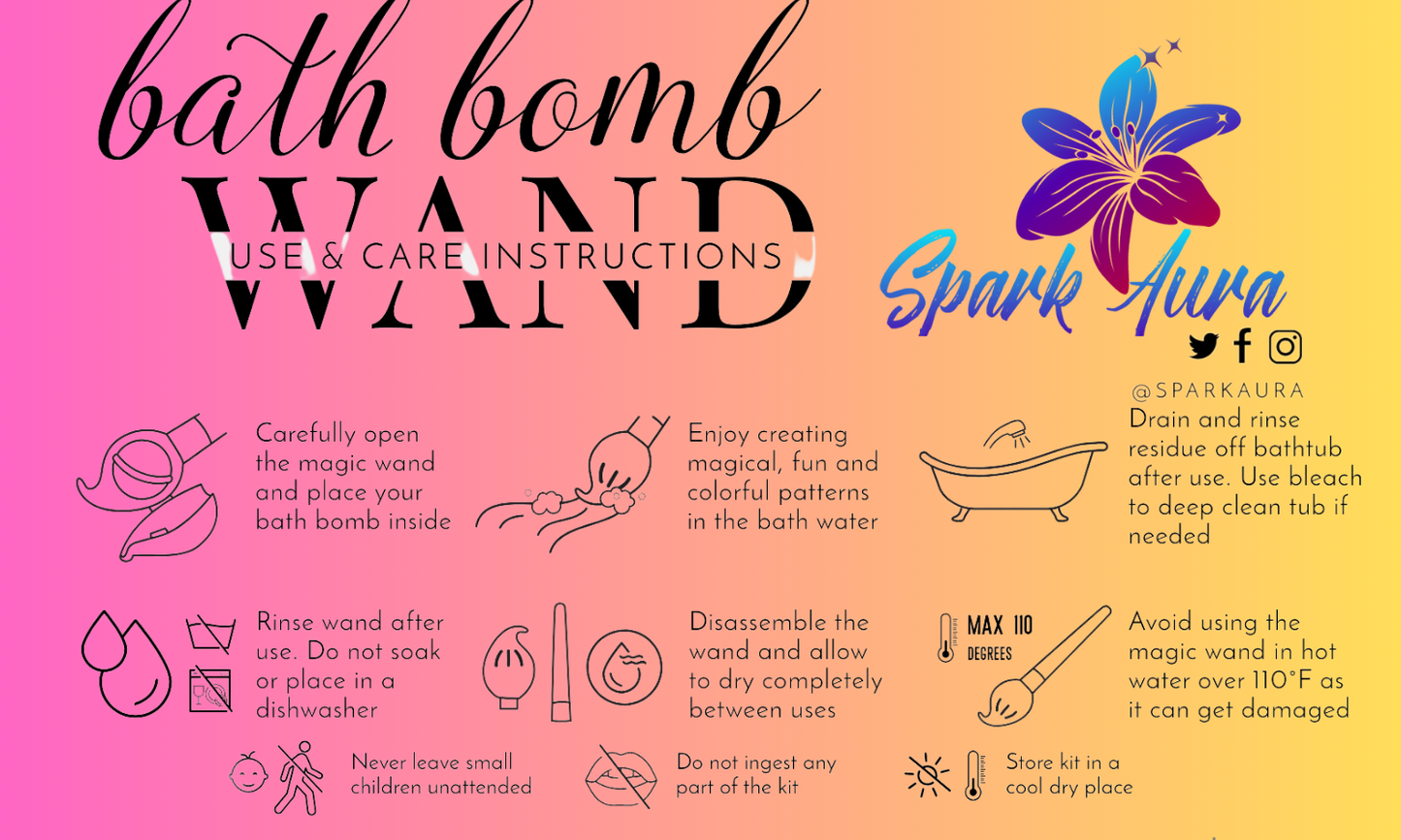 Bath Bomb magic paint brush and assorted bath bombs