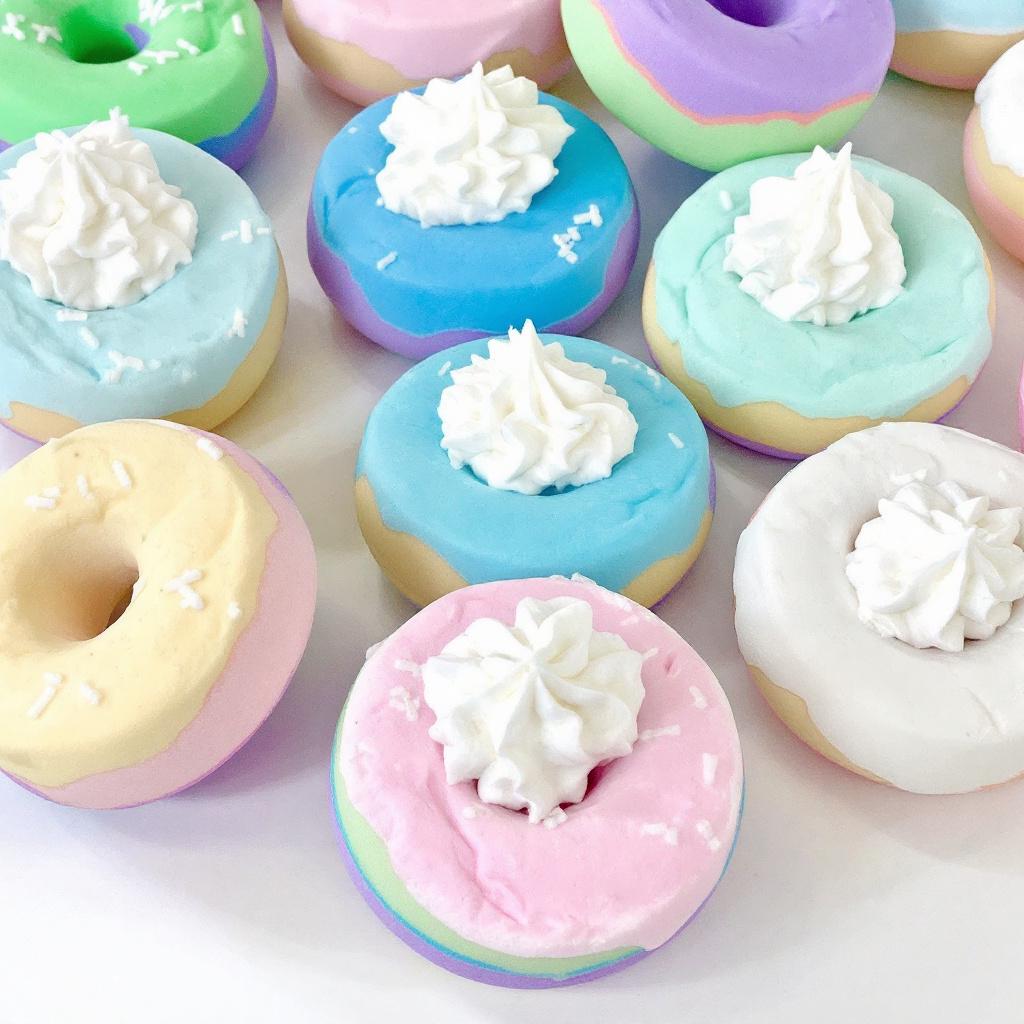 Small Donut Bath Bombs. Set of 6