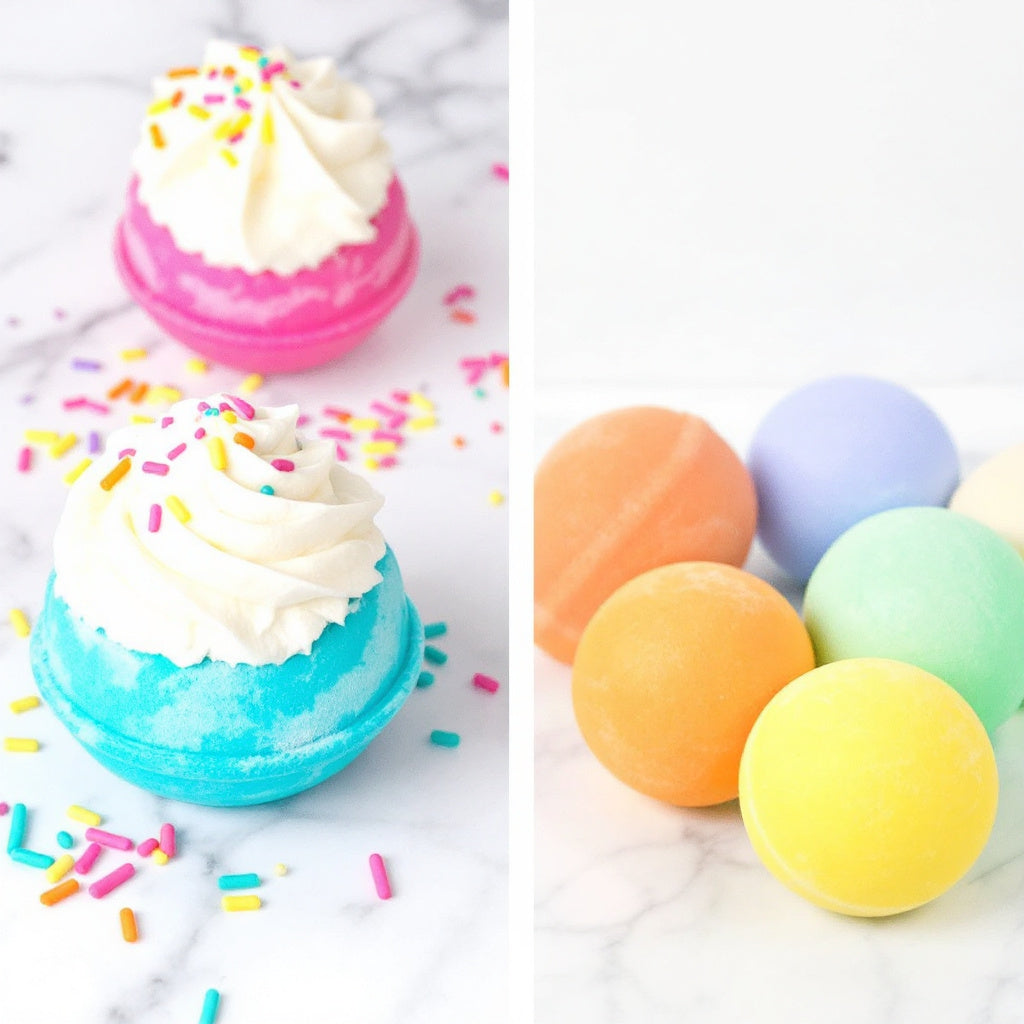Small Donut Bath Bombs. Set of 6