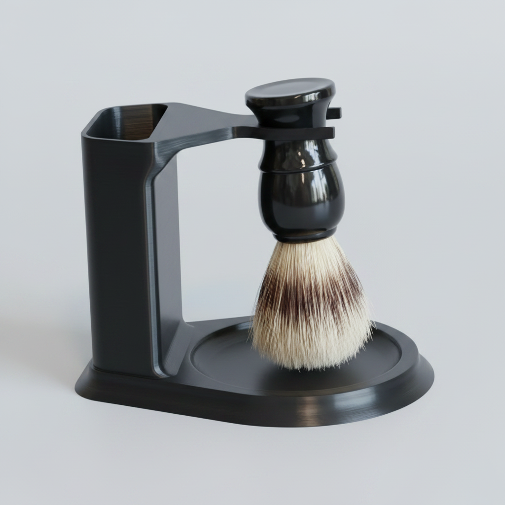 Shave Brush Stand in Black