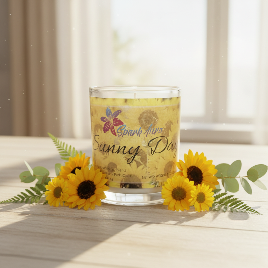 Sunny Day Candle Lifestyle